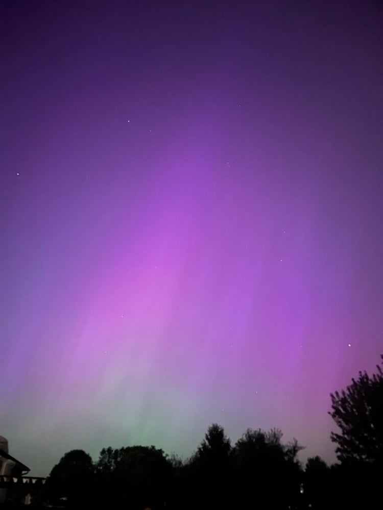 is the aurora borealis observable in ohio tonight？