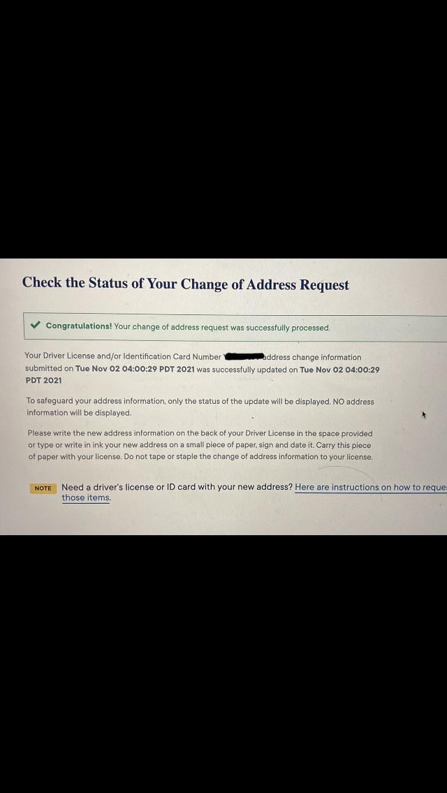 consequences of failing to update address on driver's license