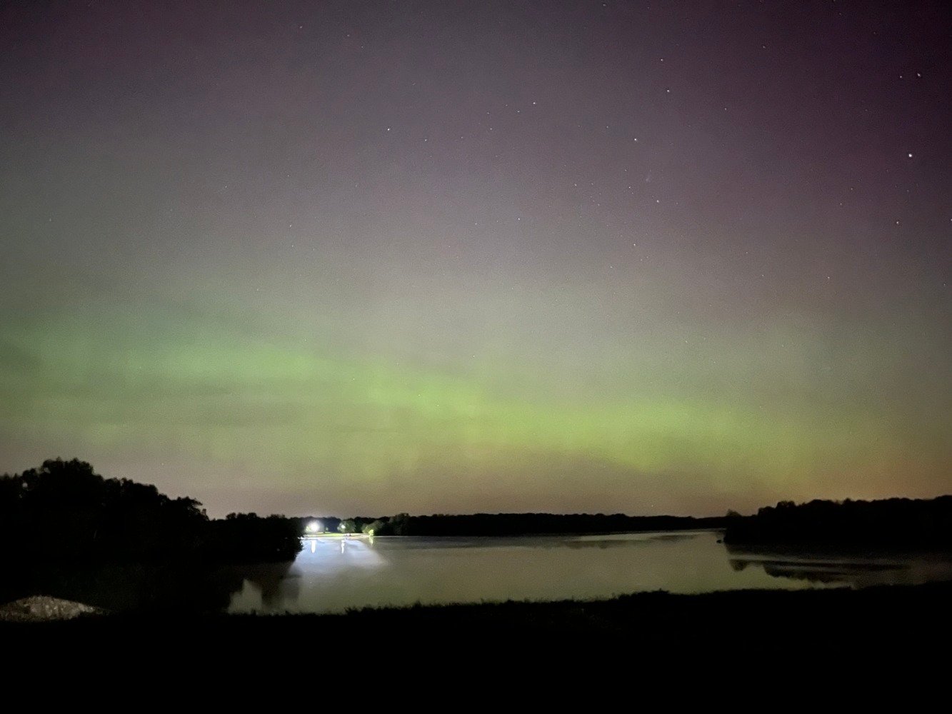 is the aurora borealis observable in ohio tonight？