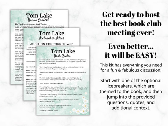 conversation prompts for tom lake by ann patchett