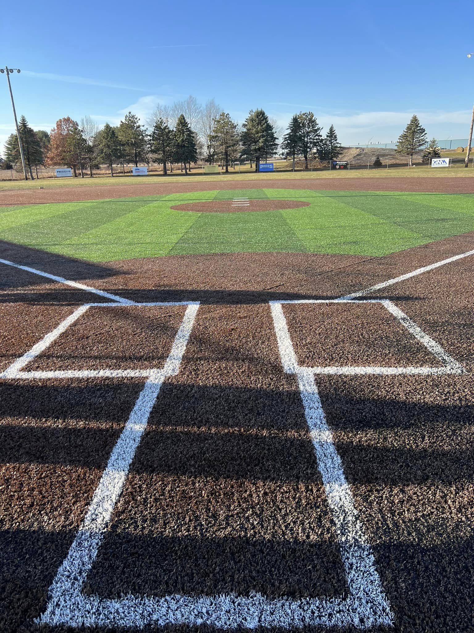 baseball field at independence high school in iowa