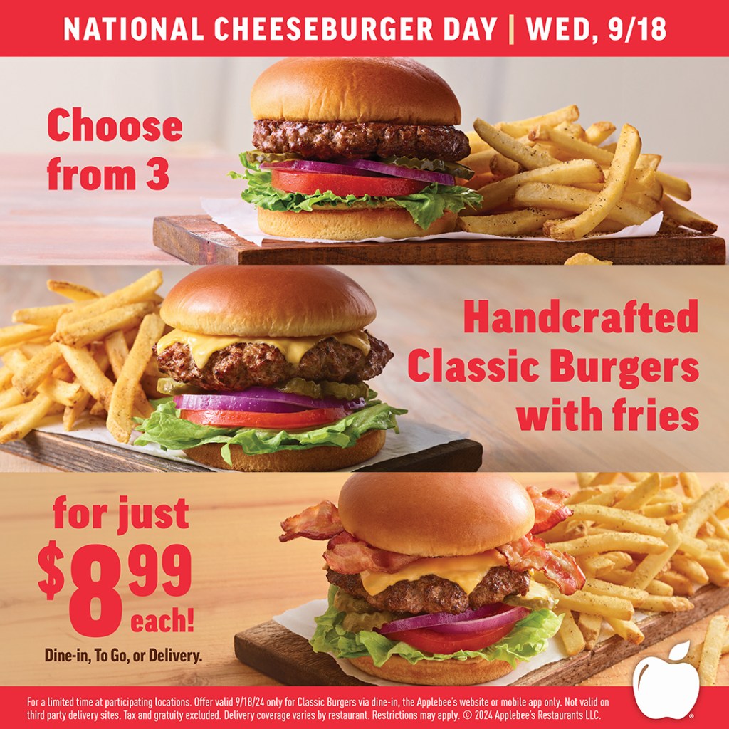 restaurants celebrating national cheeseburger day