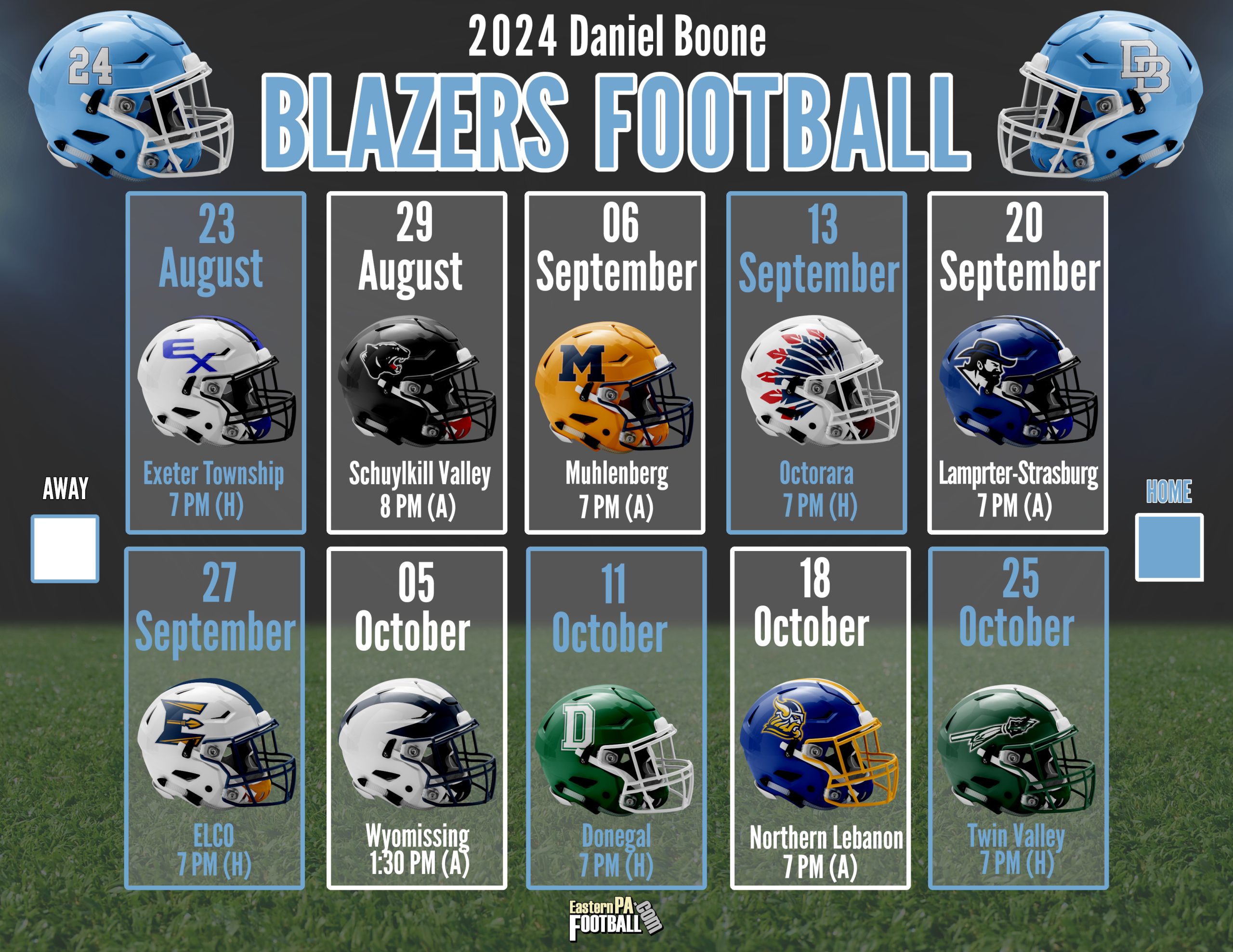 2024 football schedule for daniel boone high school