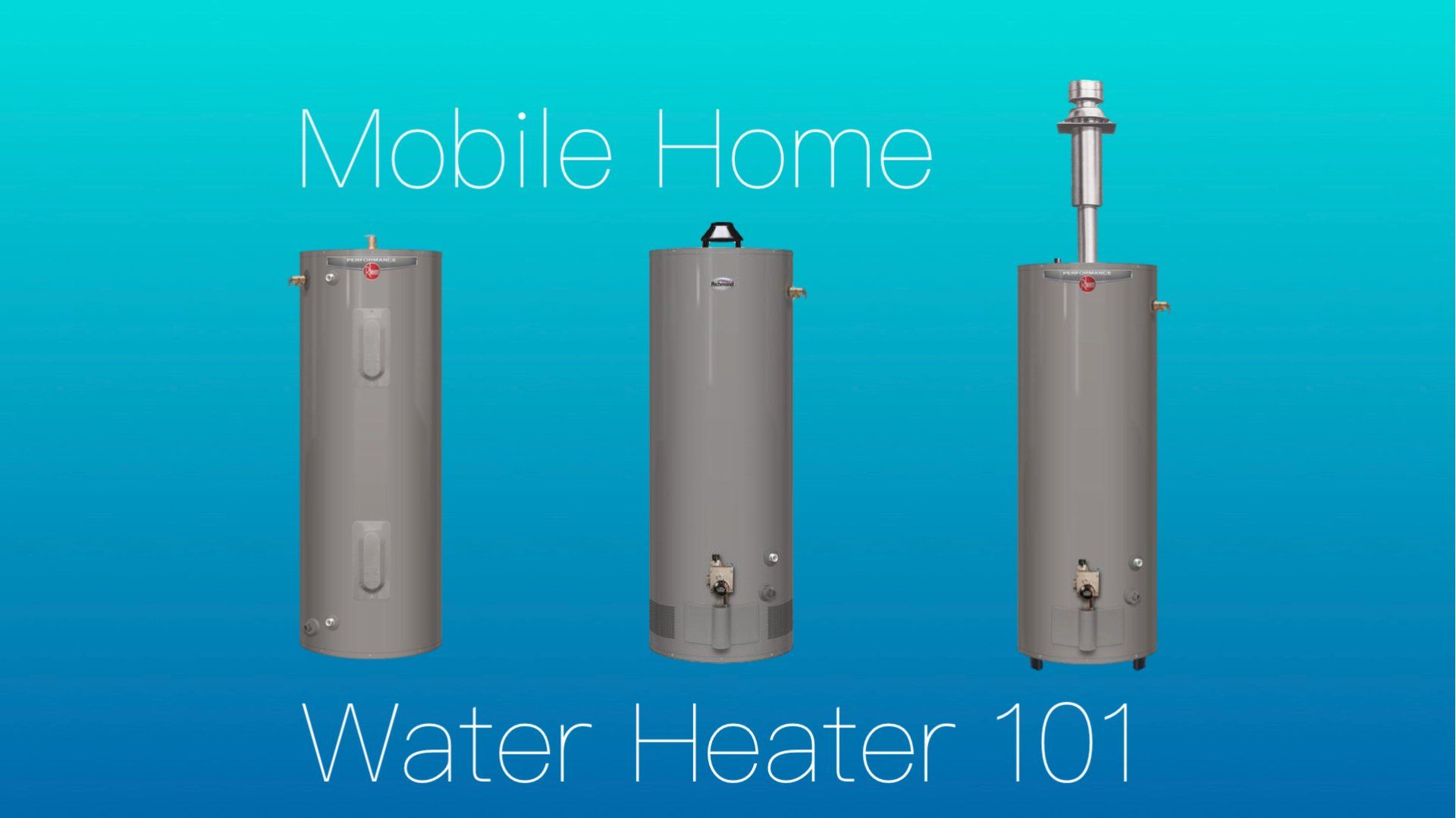comparison of mobile home water heaters and standard water heaters
