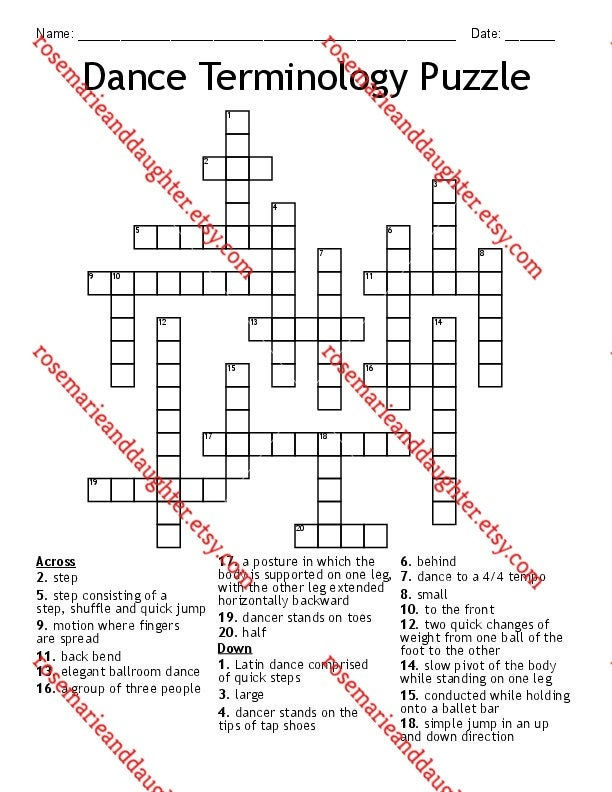 sophisticated method of inviting a teenager to a dance crossword