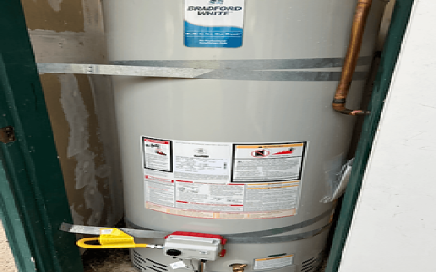 location of the water heater in a mobile home