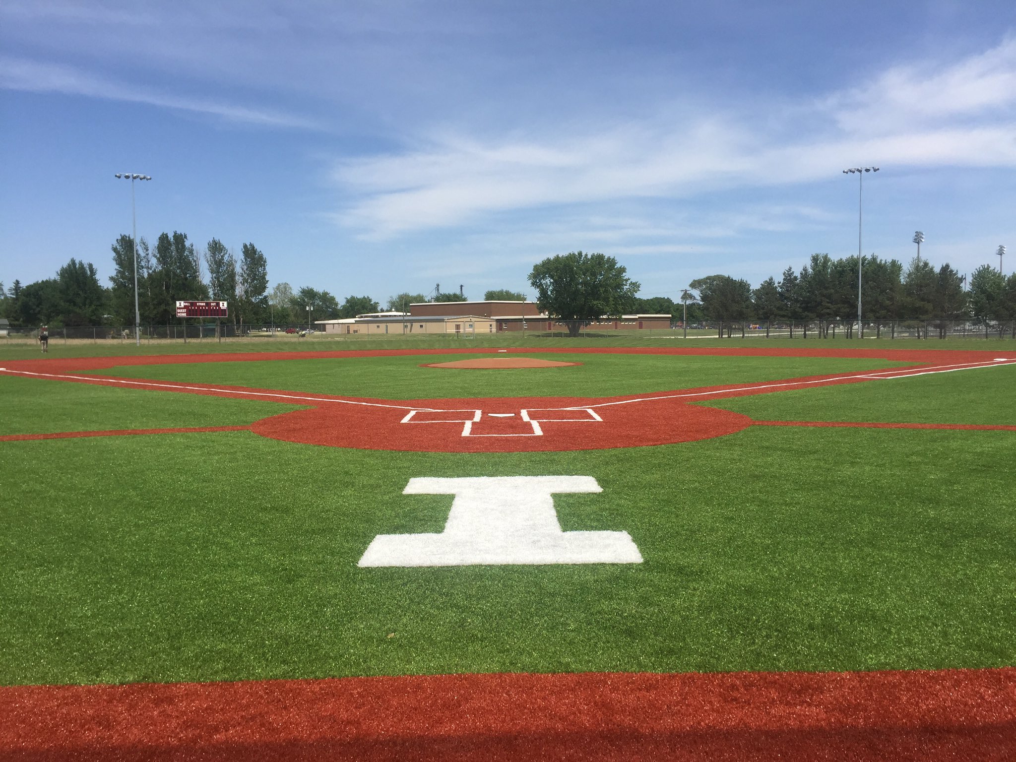 baseball field at independence high school in iowa