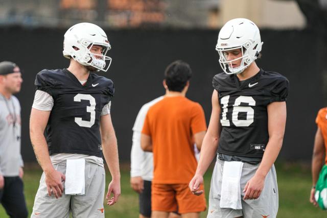 quinn ewers, qb for the texas longhorns, jokes about the upcoming season.