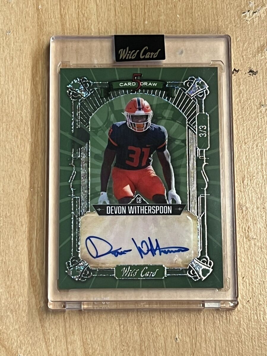 devon witherspoon rookie card：devon witherspoon's inaugural trading card