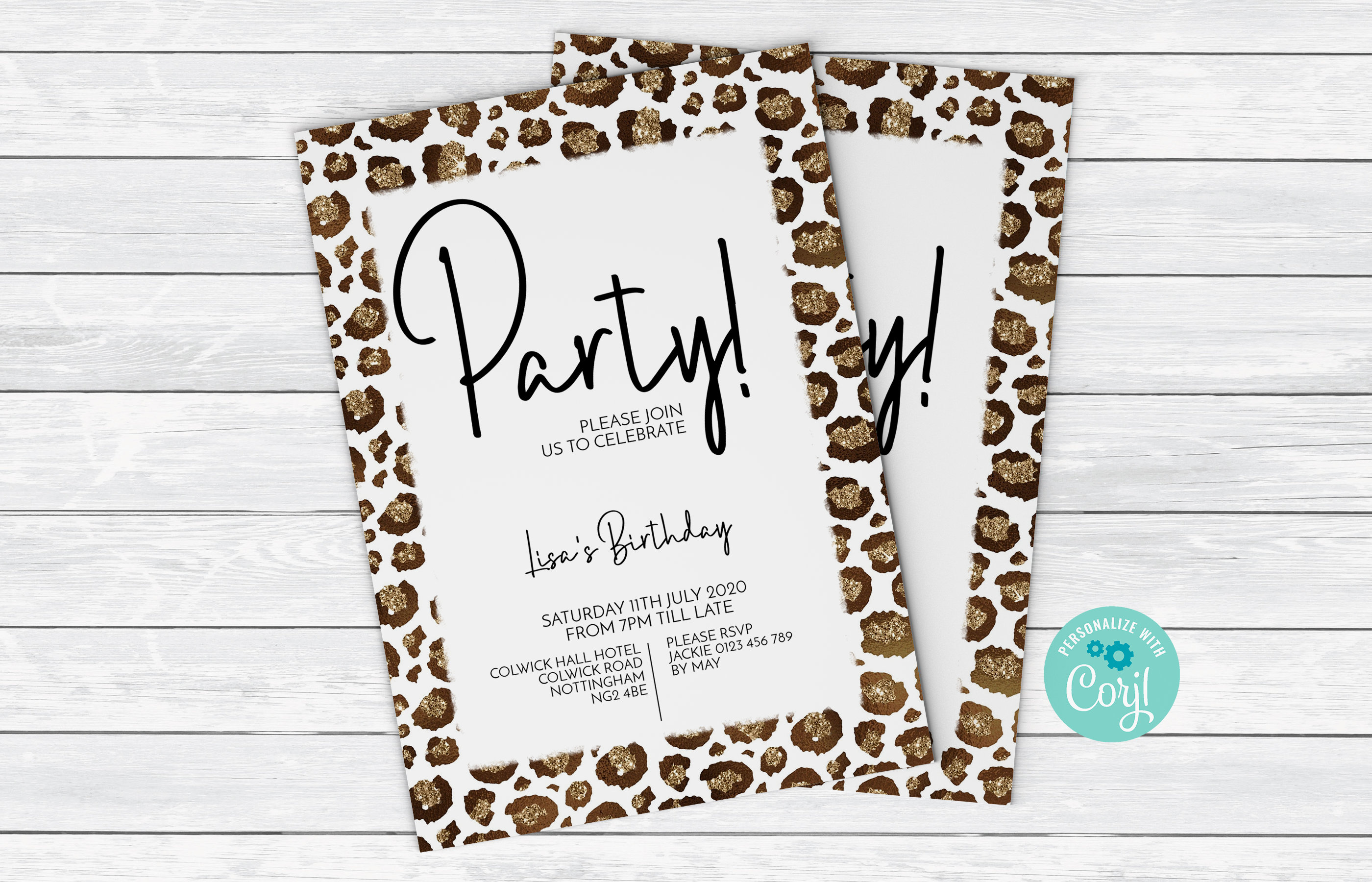 invitations leopard print：leopard print party invitations