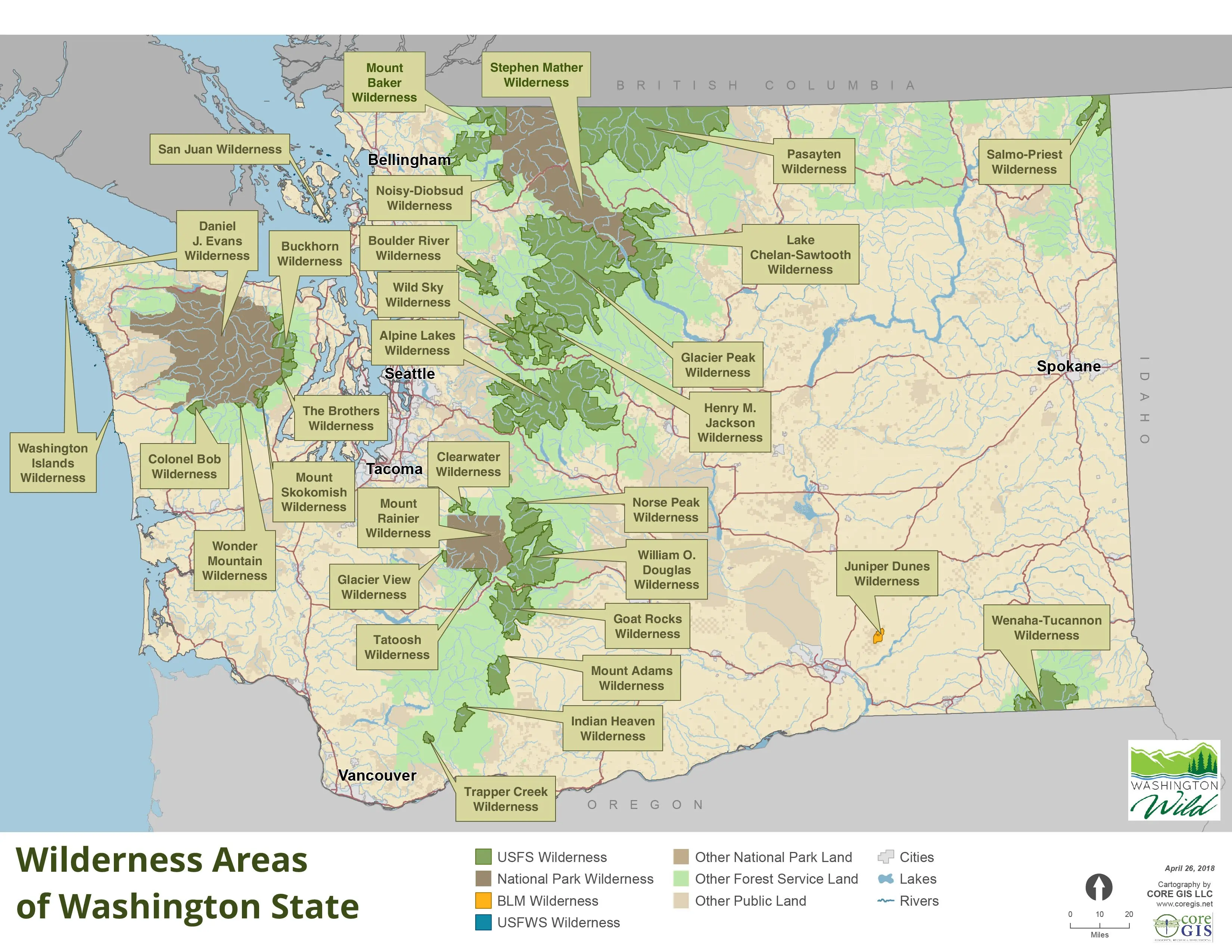 wilderness areas in washington:untamed regions of washington state