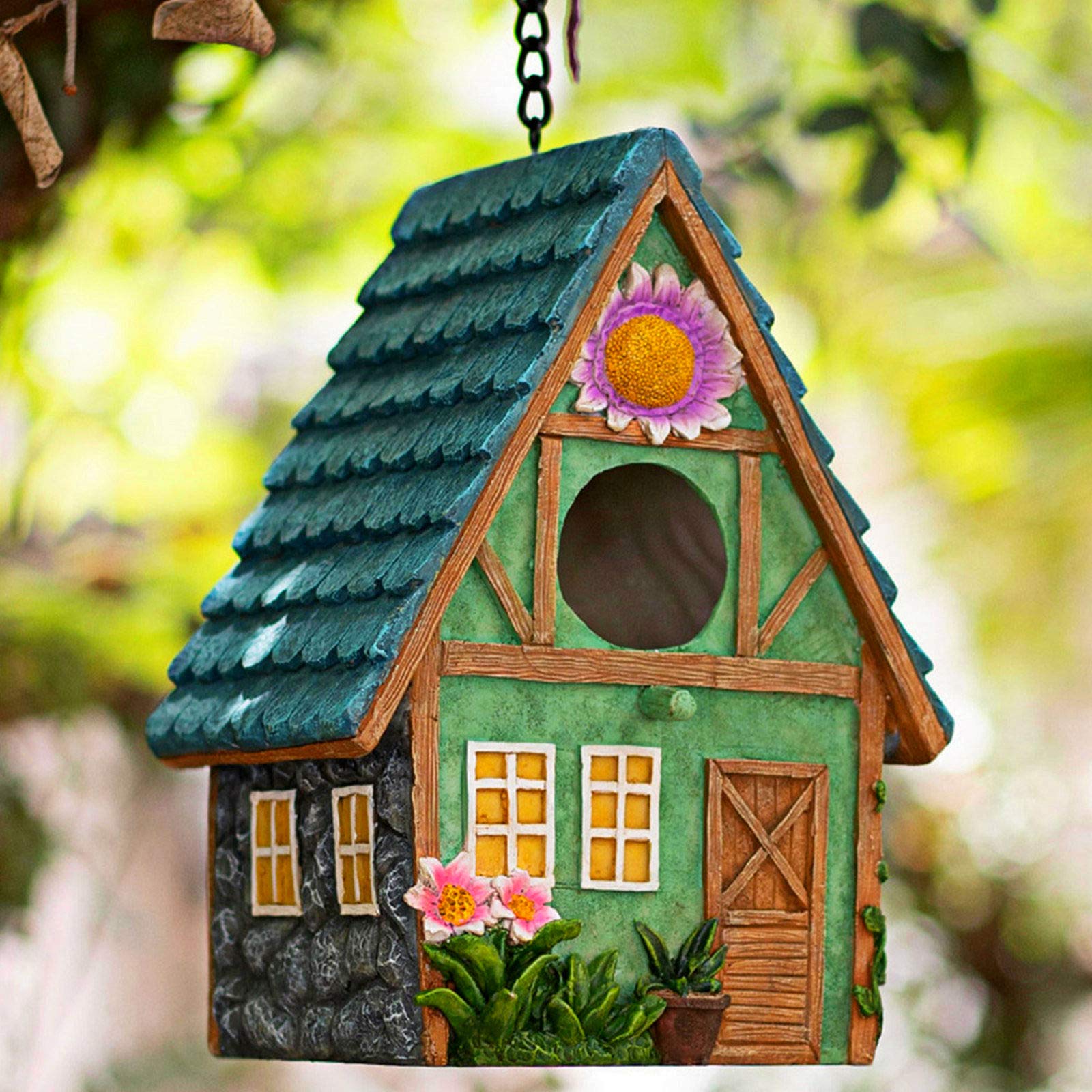 hanging bird house:suspended birdhouse