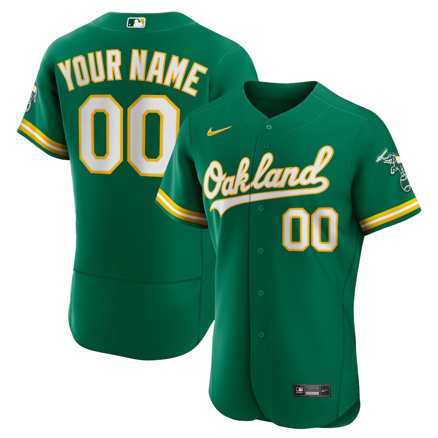 oakland a's custom jersey：oakland a's personalized jersey