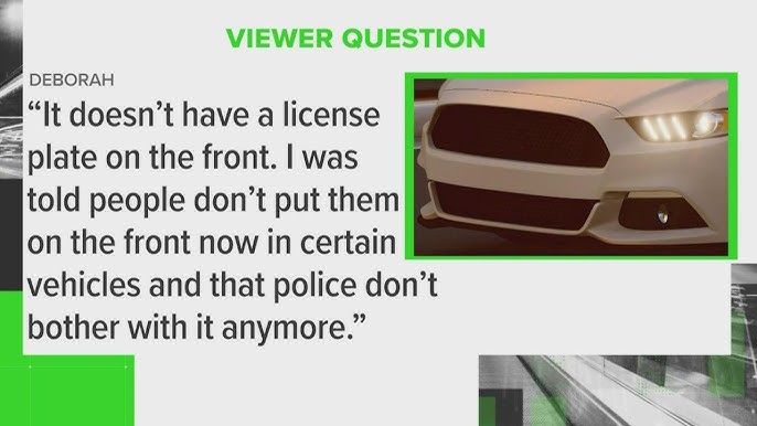 do you need a front license plate in texas：is a front license plate required in texas？