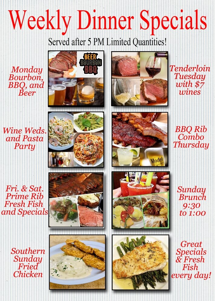 sunday dining deals：sunday meal specials