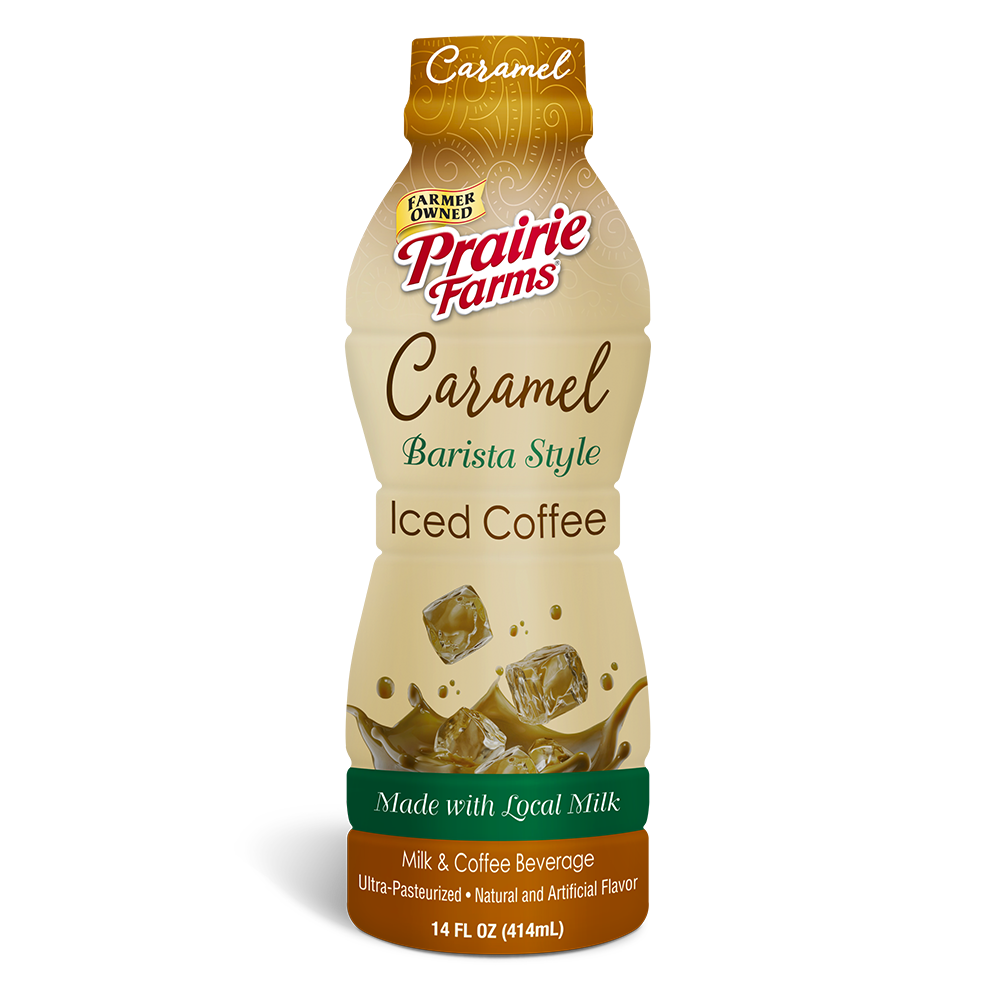 prairie farms caramel iced coffee:caramel iced coffee from prairie farms